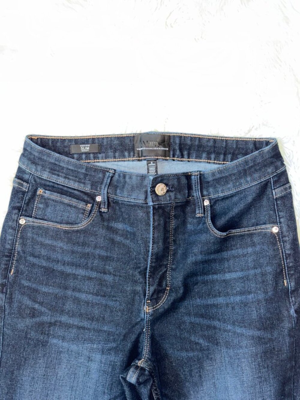 White House Black Market High Rise Slim Sculpt Jeans - Size 8 - Picture 4 of 5